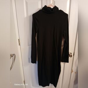 SHEIN Black Long Sleeve Dress